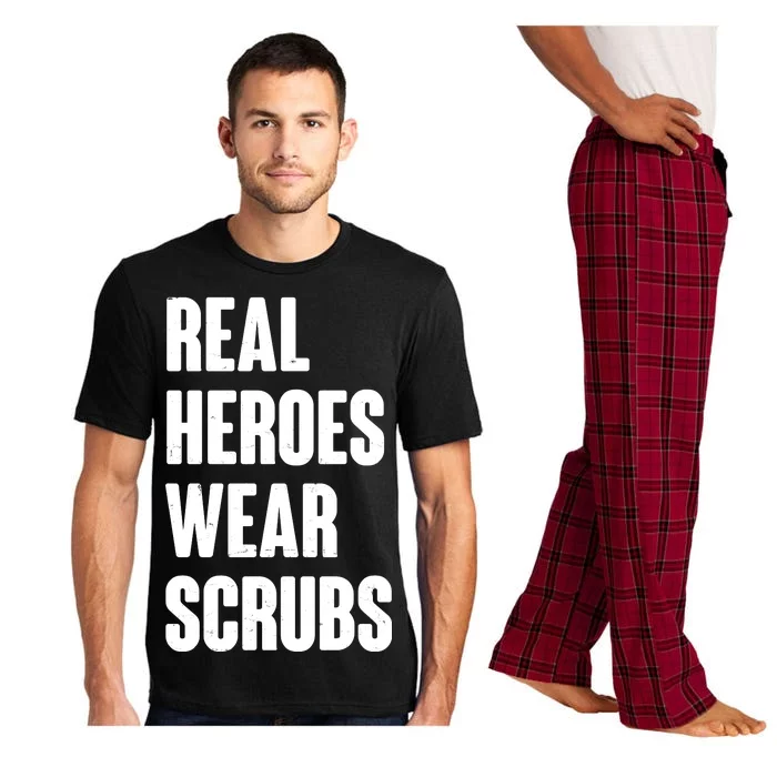 Real Heroes Wear Scrubs Support Pajama Set