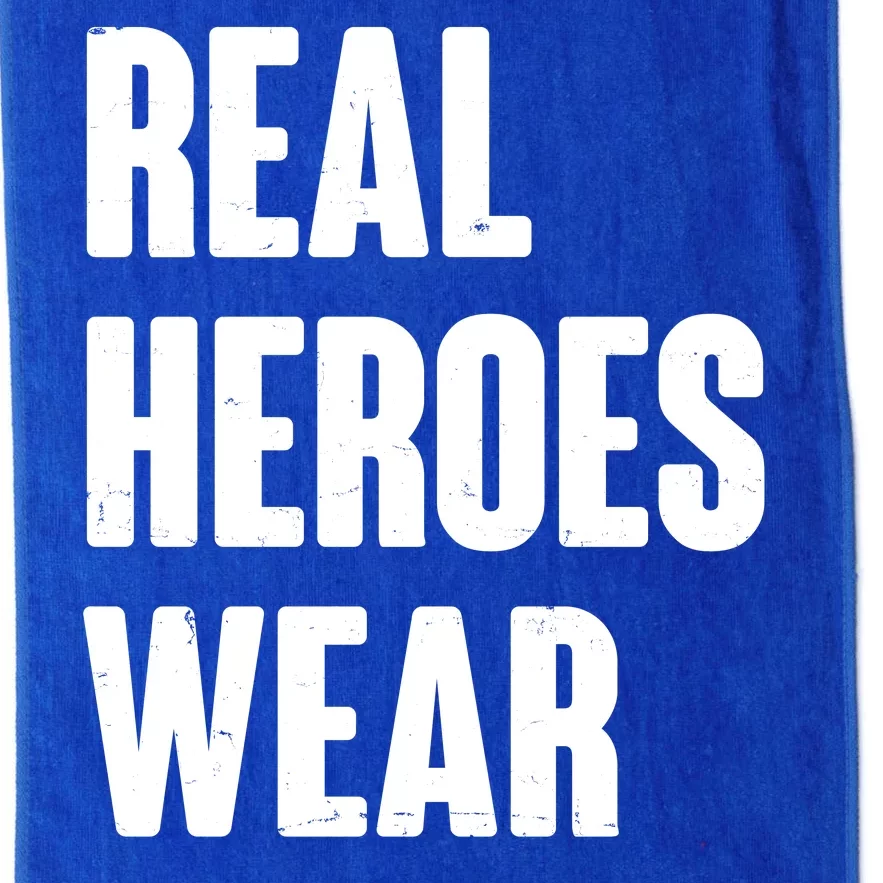 Real Heroes Wear Scrubs Support Platinum Collection Golf Towel