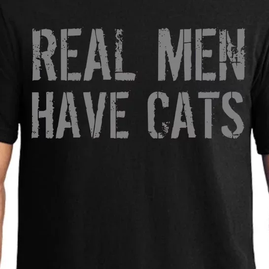 Real Men Have Cats Funny Pajama Set