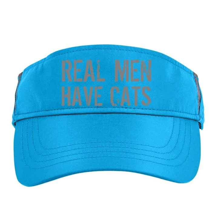 Real Men Have Cats Funny Adult Drive Performance Visor