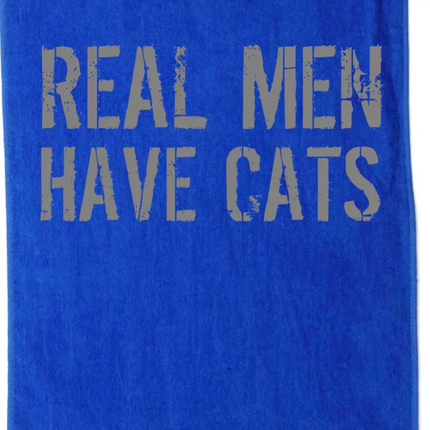 Real Men Have Cats Funny Platinum Collection Golf Towel