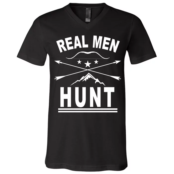 Real Men Hunt V-Neck T-Shirt