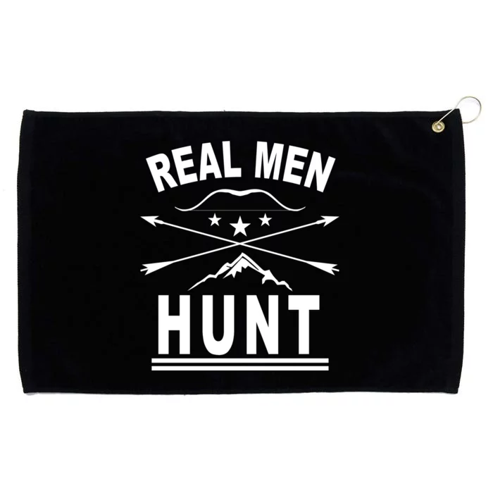 Real Men Hunt Grommeted Golf Towel