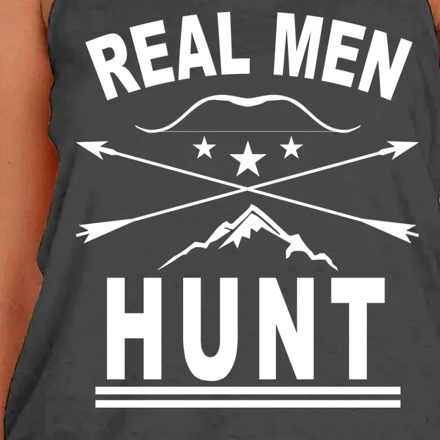 Real Men Hunt Women's Knotted Racerback Tank