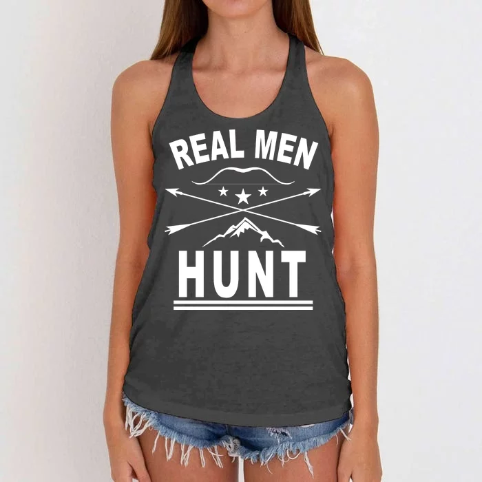 Real Men Hunt Women's Knotted Racerback Tank