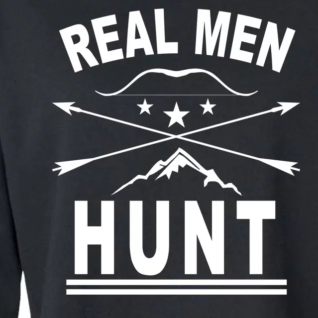 Real Men Hunt Cropped Pullover Crew