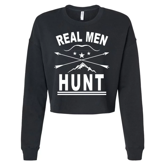 Real Men Hunt Cropped Pullover Crew