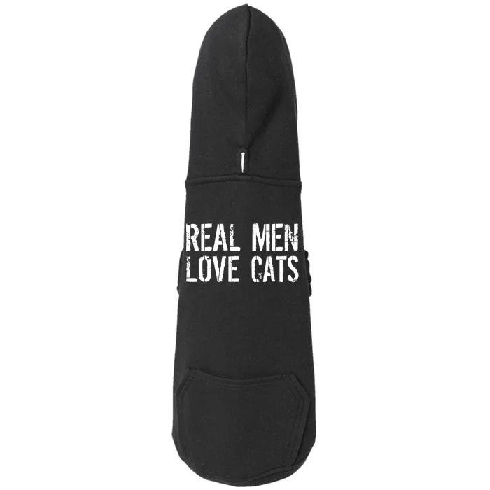 Real Men Love Cats Doggie 3-End Fleece Hoodie