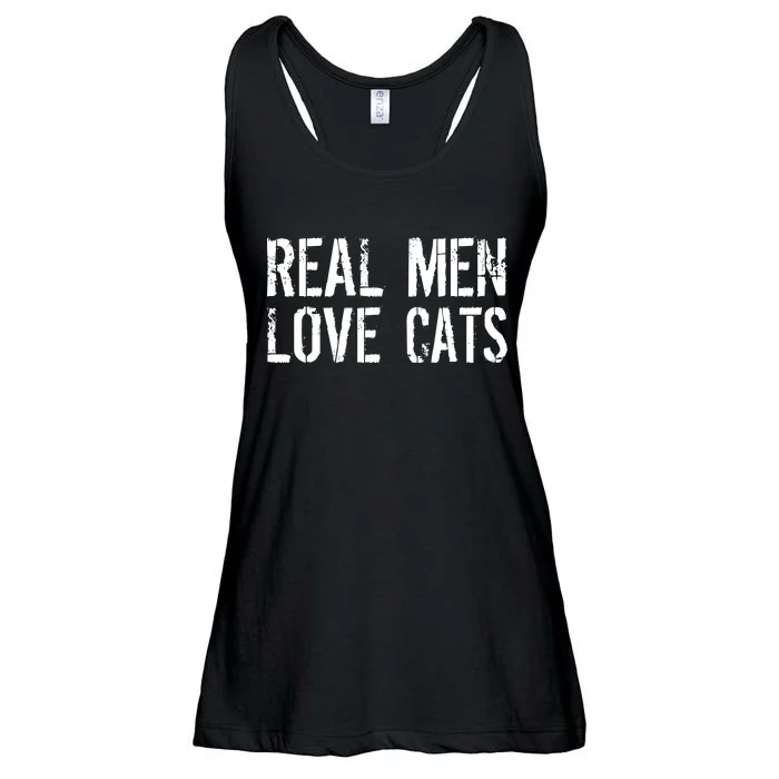 Real Men Love Cats Ladies Essential Flowy Tank