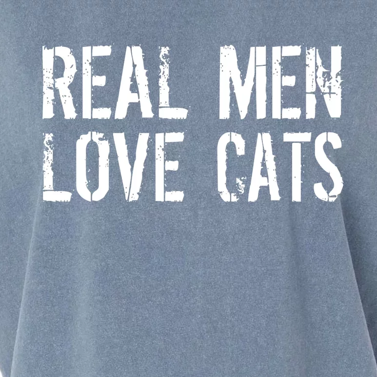 Real Men Love Cats Garment-Dyed Women's Muscle Tee