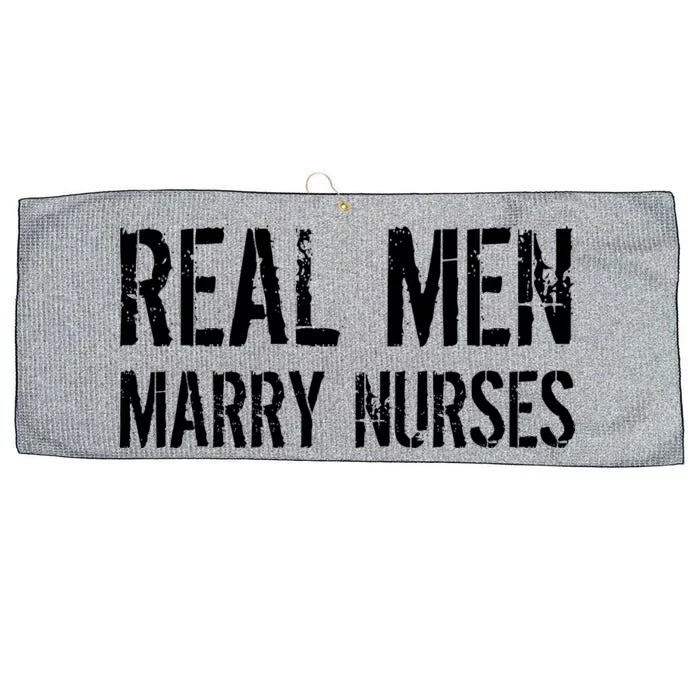 Real Men Marry Nurses Large Microfiber Waffle Golf Towel