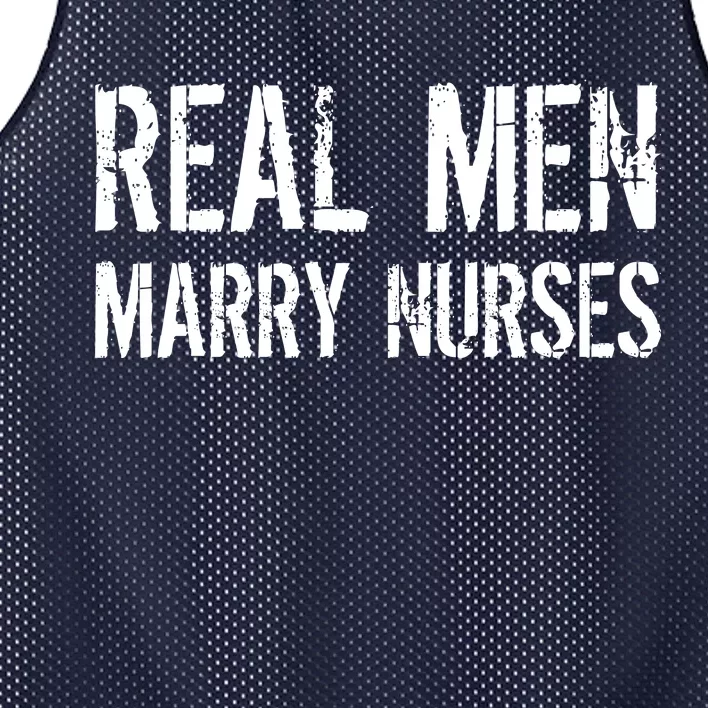 Real Men Marry Nurses Mesh Reversible Basketball Jersey Tank