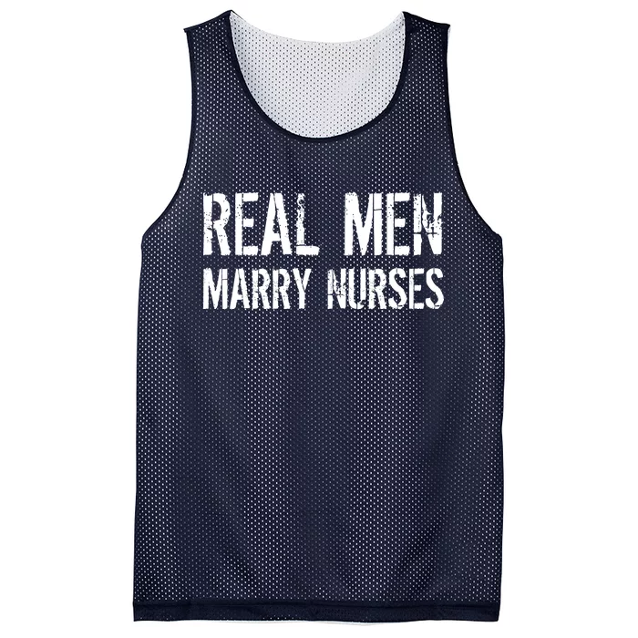 Real Men Marry Nurses Mesh Reversible Basketball Jersey Tank