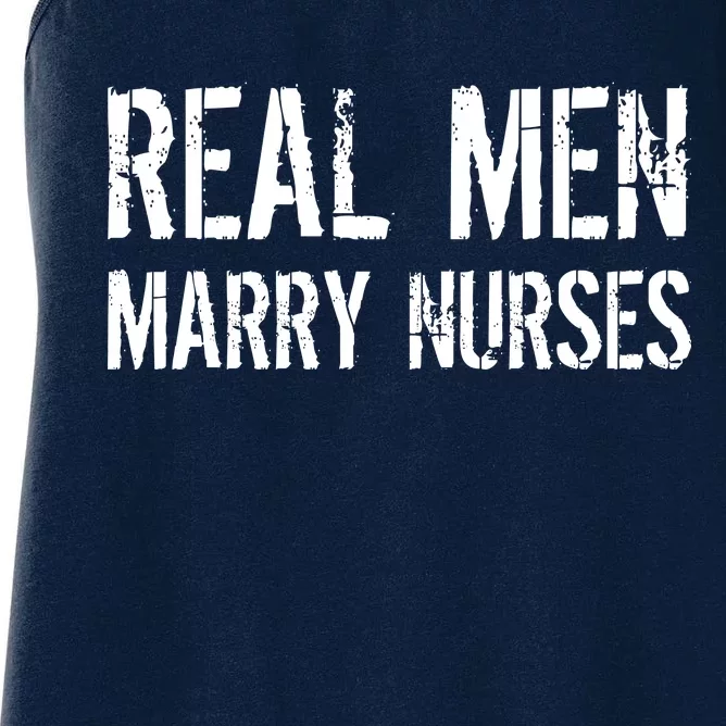 Real Men Marry Nurses Women's Racerback Tank