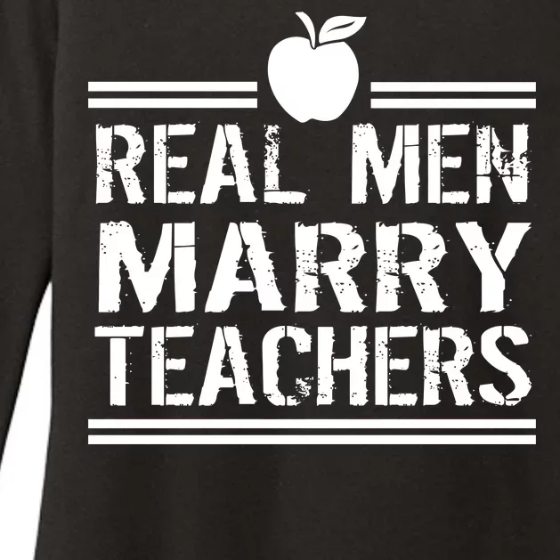 Real Men Marry Teachers Womens CVC Long Sleeve Shirt