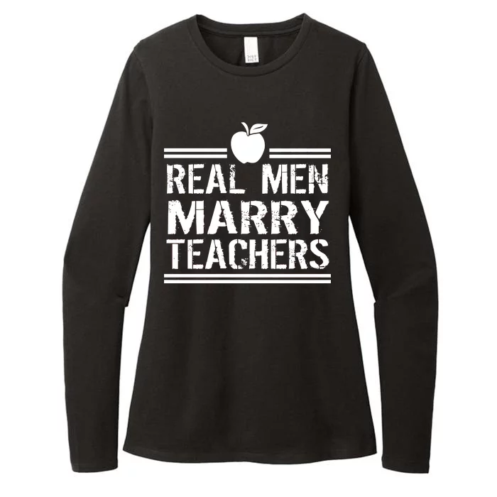 Real Men Marry Teachers Womens CVC Long Sleeve Shirt