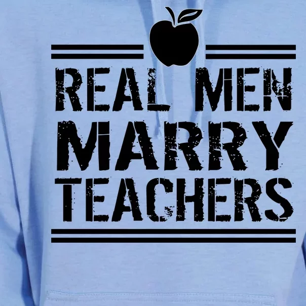 Real Men Marry Teachers Unisex Surf Hoodie