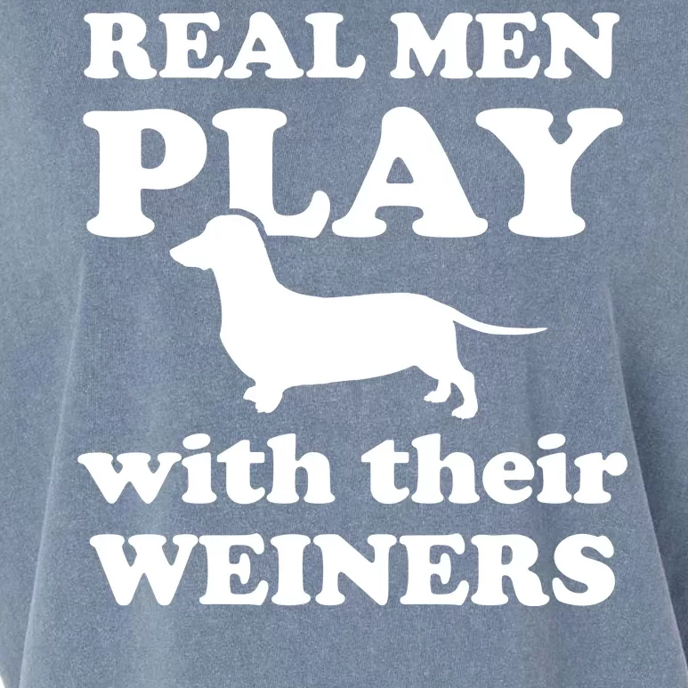 Real Men Play With Their Wieners Garment-Dyed Women's Muscle Tee