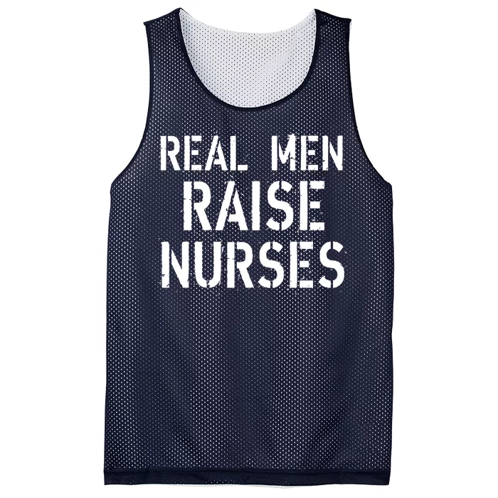 Real Men Raise Nurses Mesh Reversible Basketball Jersey Tank