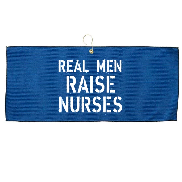 Real Men Raise Nurses Large Microfiber Waffle Golf Towel