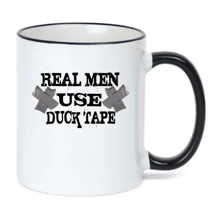 Real Men Use Duck Tape Black Color Changing Mug