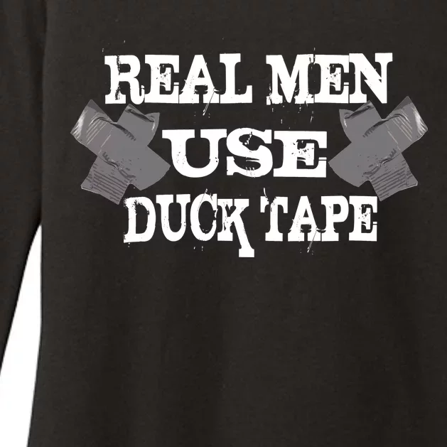 Real Men Use Duck Tape Womens CVC Long Sleeve Shirt