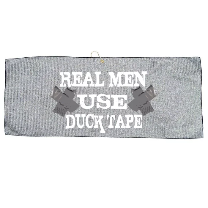 Real Men Use Duck Tape Large Microfiber Waffle Golf Towel