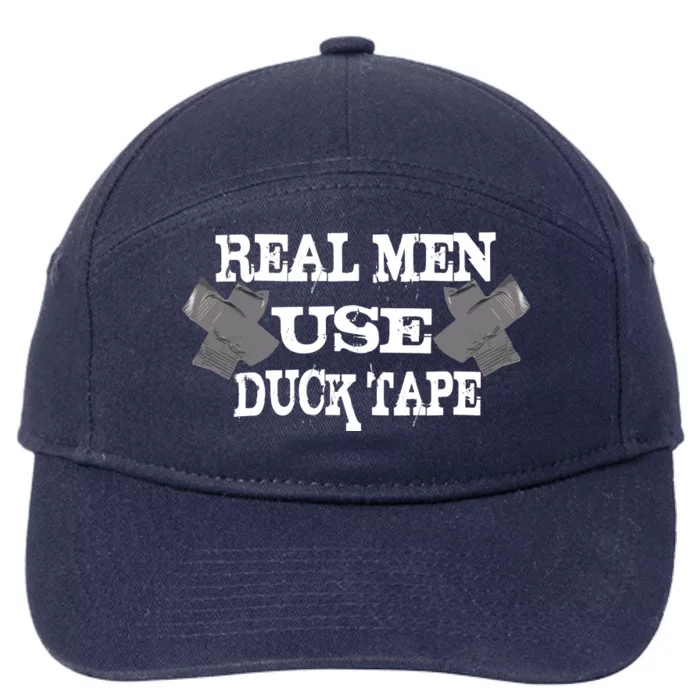 Real Men Use Duck Tape 7-Panel Snapback Hat