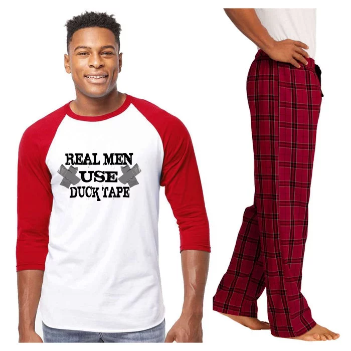 Real Men Use Duck Tape Raglan Sleeve Pajama Set