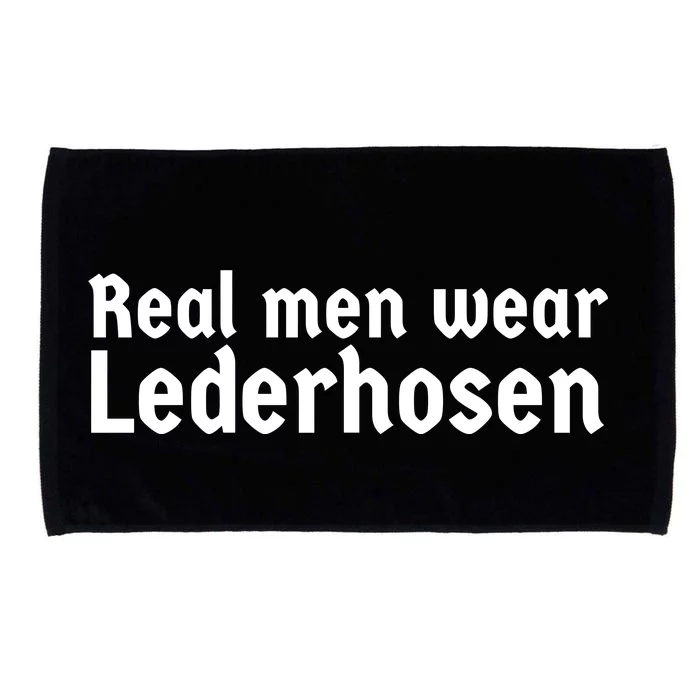 Real Men Wear Lederhosen Microfiber Hand Towel