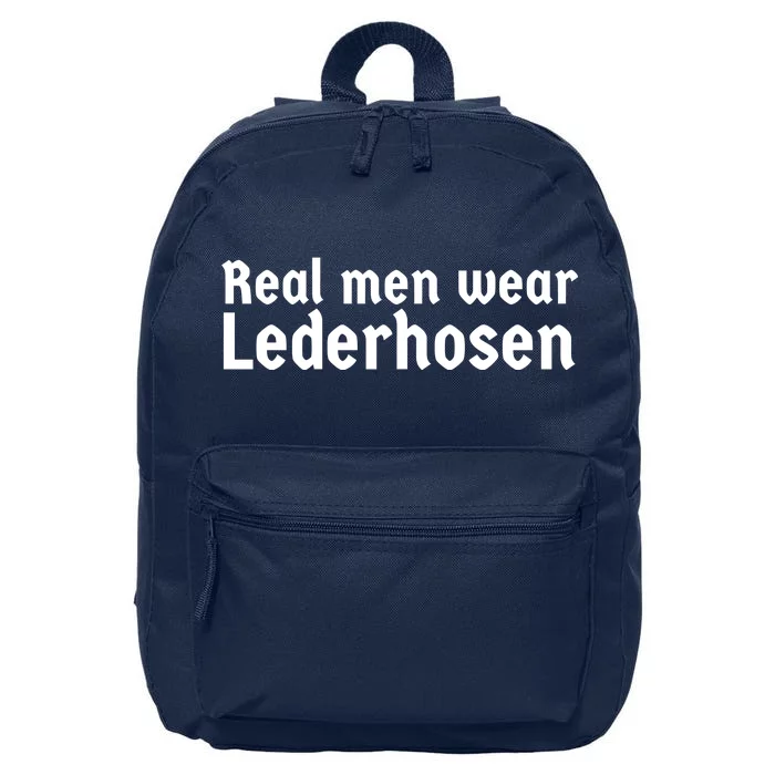 Real Men Wear Lederhosen 16 in Basic Backpack