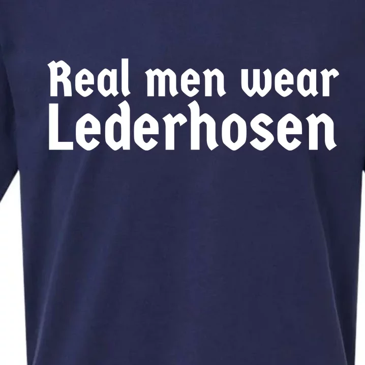 Real Men Wear Lederhosen Sueded Cloud Jersey T-Shirt