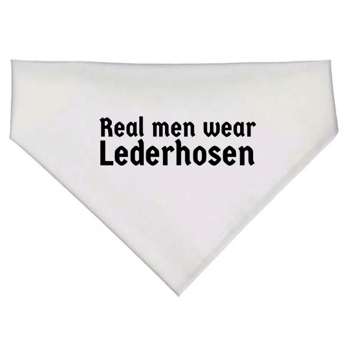 Real Men Wear Lederhosen USA-Made Doggie Bandana