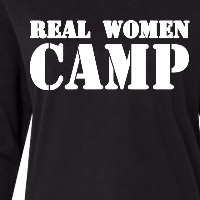 Real Women Camp Womens Cotton Relaxed Long Sleeve T-Shirt