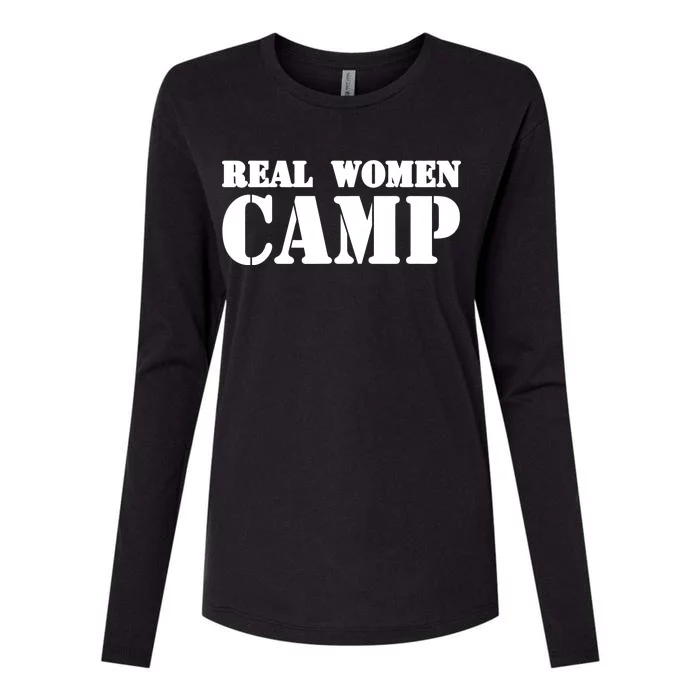 Real Women Camp Womens Cotton Relaxed Long Sleeve T-Shirt