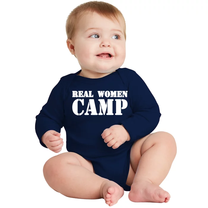 Real Women Camp Baby Long Sleeve Bodysuit