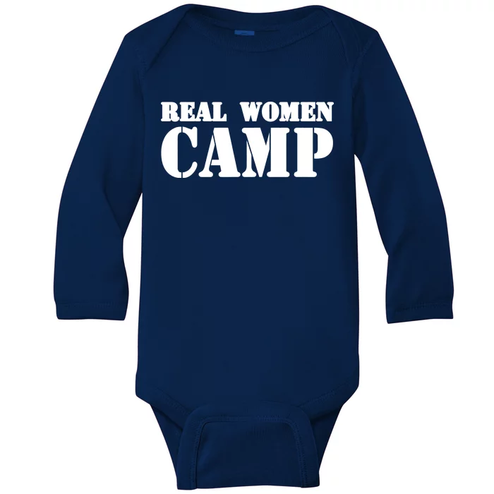 Real Women Camp Baby Long Sleeve Bodysuit