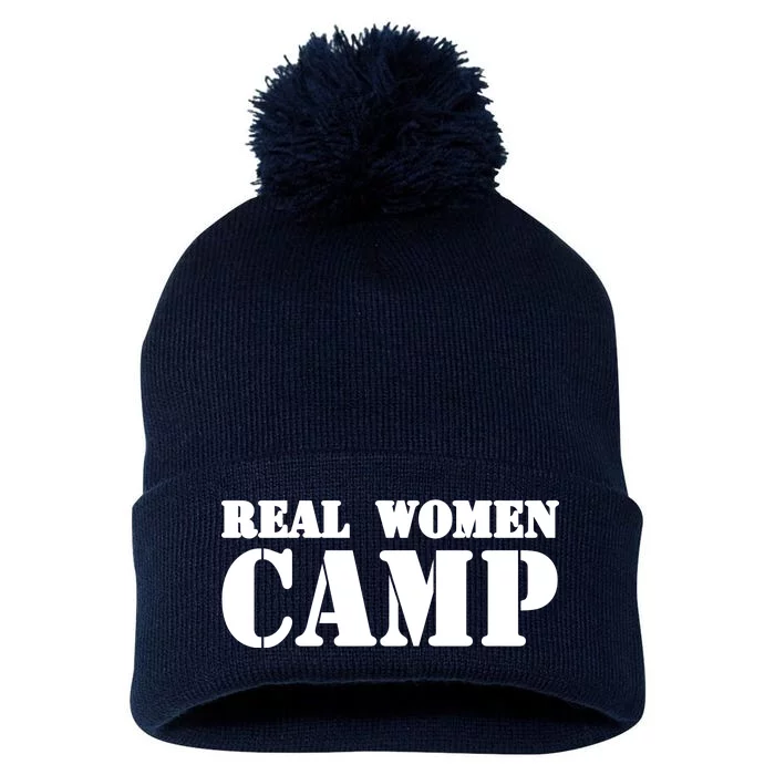 Real Women Camp Pom Pom 12in Knit Beanie