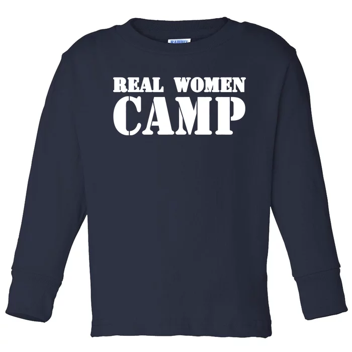 Real Women Camp Toddler Long Sleeve Shirt