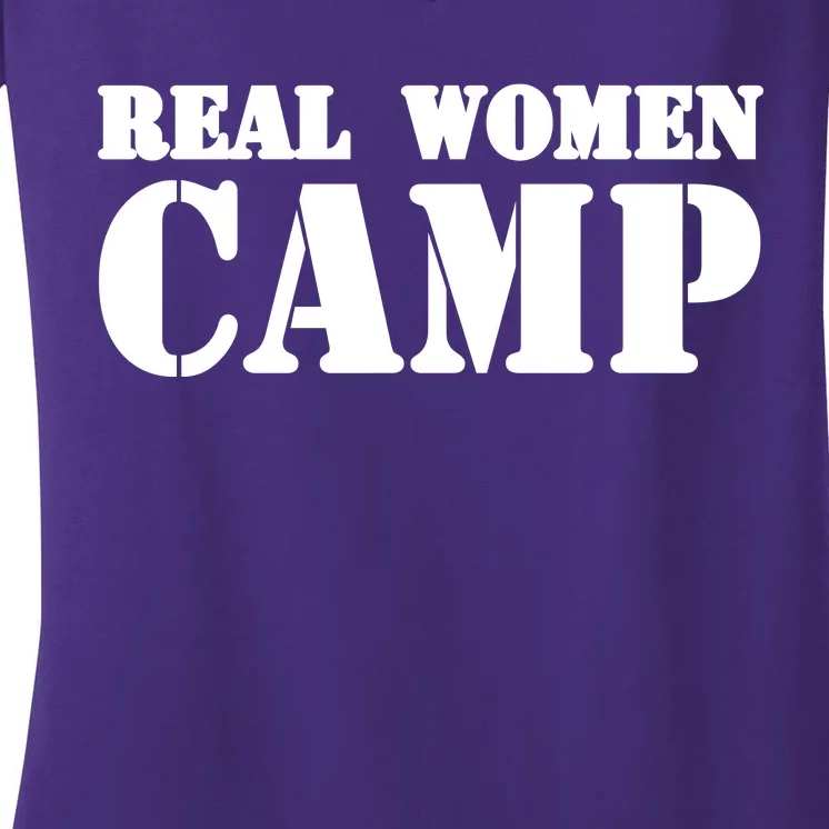 Real Women Camp Women's V-Neck T-Shirt