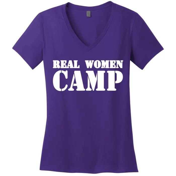 Real Women Camp Women's V-Neck T-Shirt