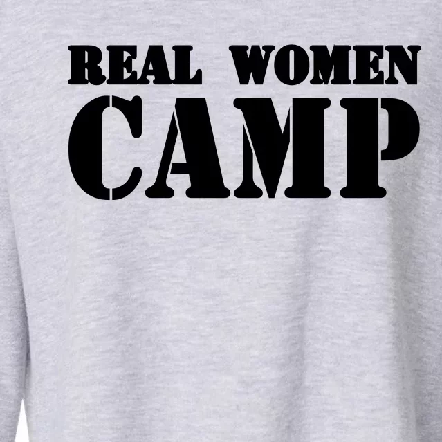 Real Women Camp Cropped Pullover Crew