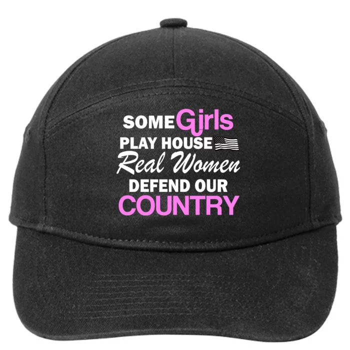 Real Women Defend Our Country 7-Panel Snapback Hat