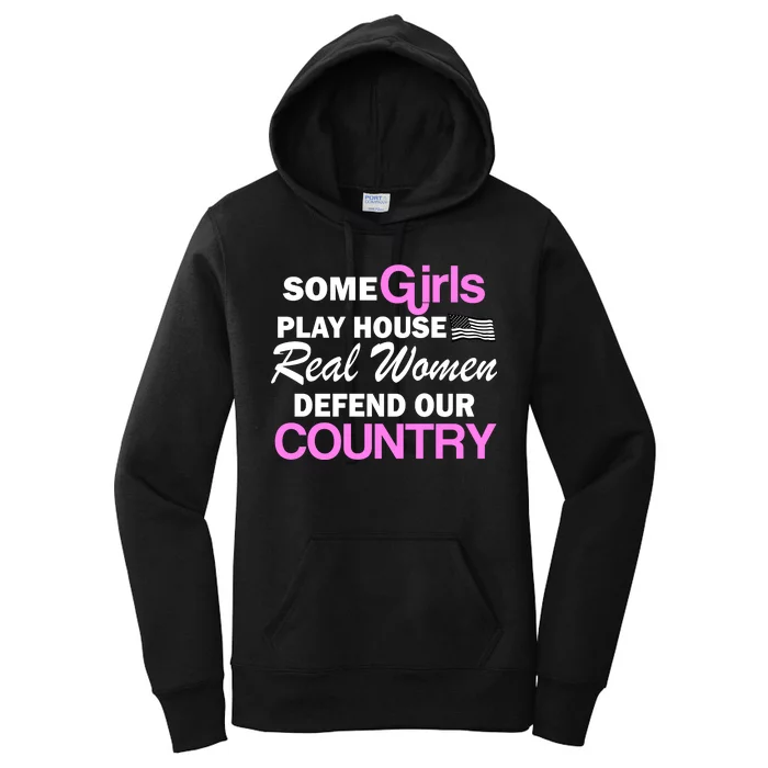 Real Women Defend Our Country Women's Pullover Hoodie