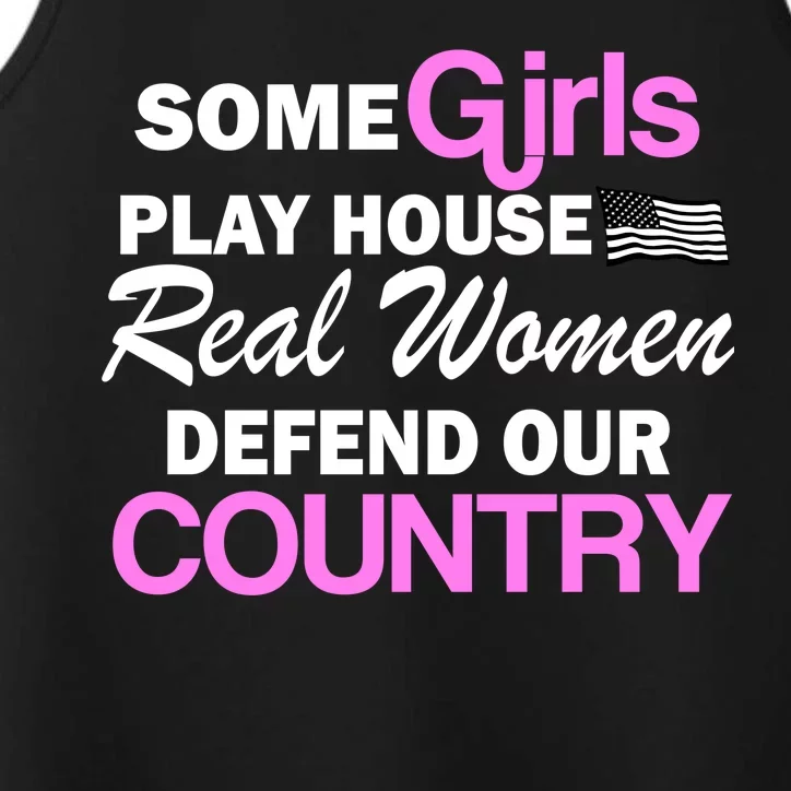 Real Women Defend Our Country Performance Tank