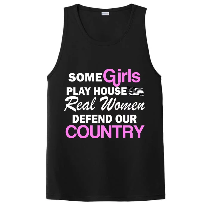 Real Women Defend Our Country Performance Tank