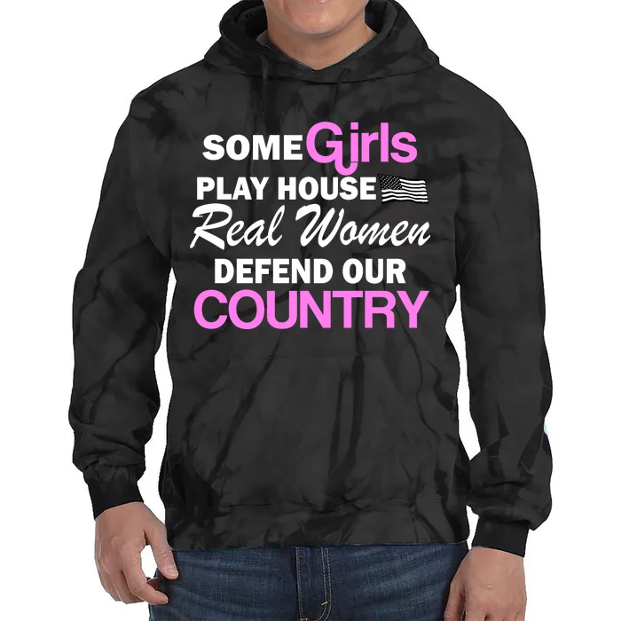 Real Women Defend Our Country Tie Dye Hoodie