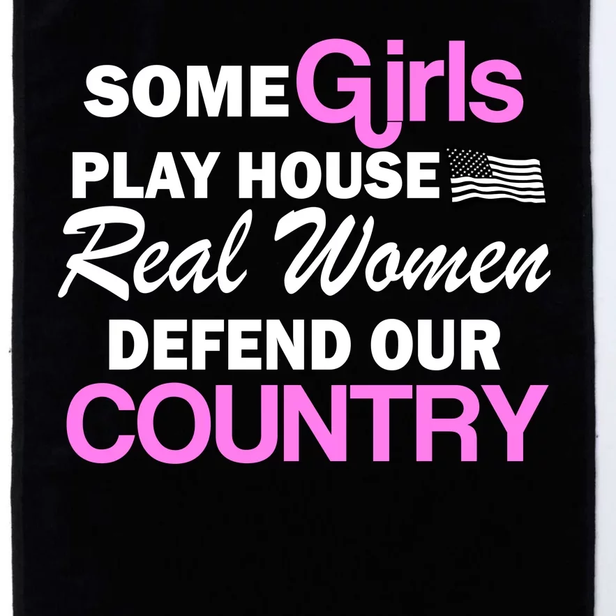 Real Women Defend Our Country Platinum Collection Golf Towel