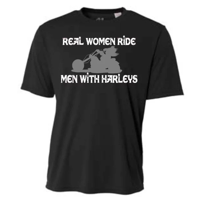 Real Women Ride Men With Harleys Cooling Performance Crew T-Shirt