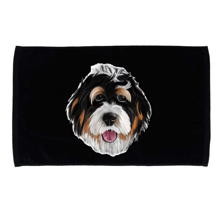 Realistic Dog Face Microfiber Hand Towel